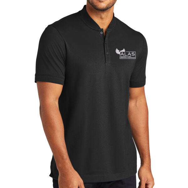 Association of Latino Administrators and Superintendents Embroidered - Stretch Pique Henley Thumbnail