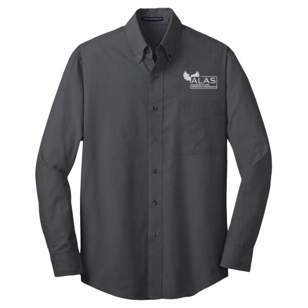 Association of Latino Administrators and Superintendents Embroidered - Crosshatch Easy Care Shirt Thumbnail