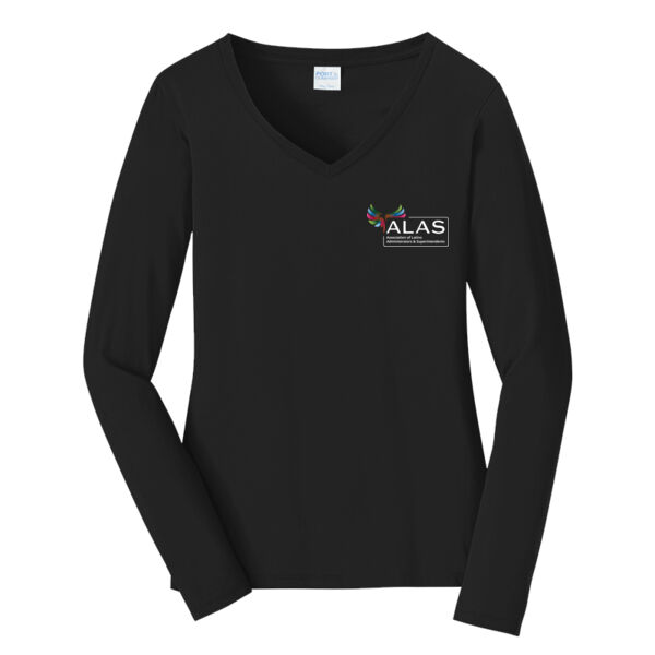 Association of Latino Administrators and Superintendents Printed - Women's Long Sleeve Fan Favorite V Neck Tee Thumbnail