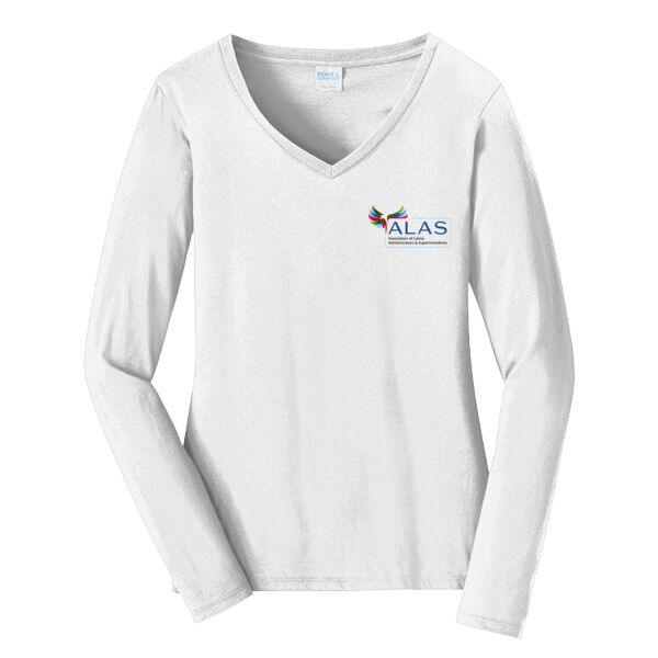 Association of Latino Administrators and Superintendents Printed - Women's Long Sleeve Fan Favorite V Neck Tee Thumbnail